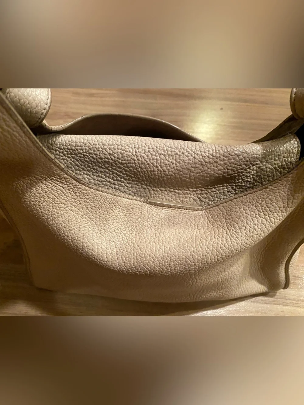 Cuyana Double Loop Minimalist Leather Shoulder Bag - AS IS